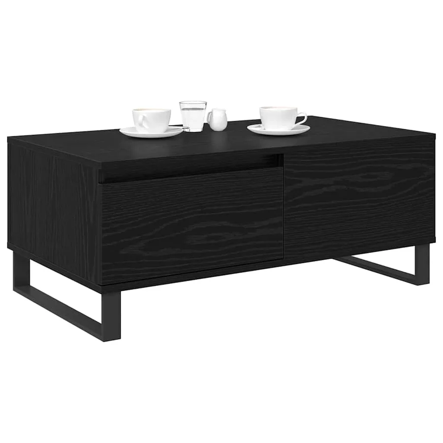 Table basse Chêne noir 90 x 50 x 36,5 cm Bois d'ingénierie - 3