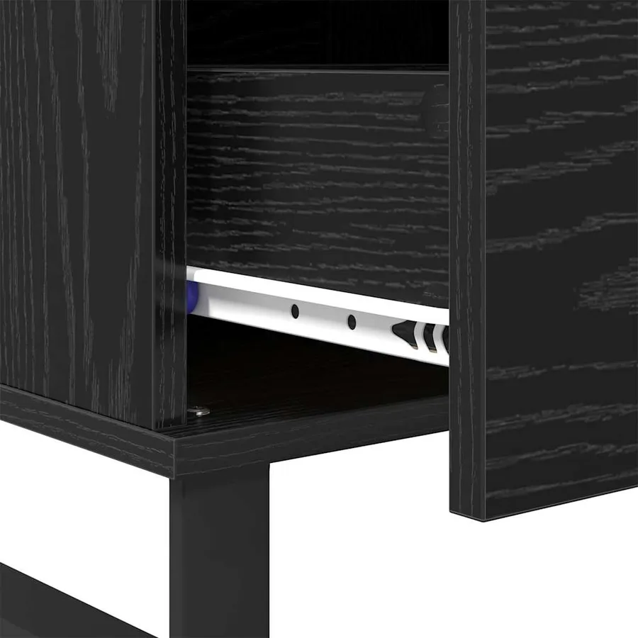 Table basse Chêne noir 90 x 50 x 36,5 cm Bois d'ingénierie - 9