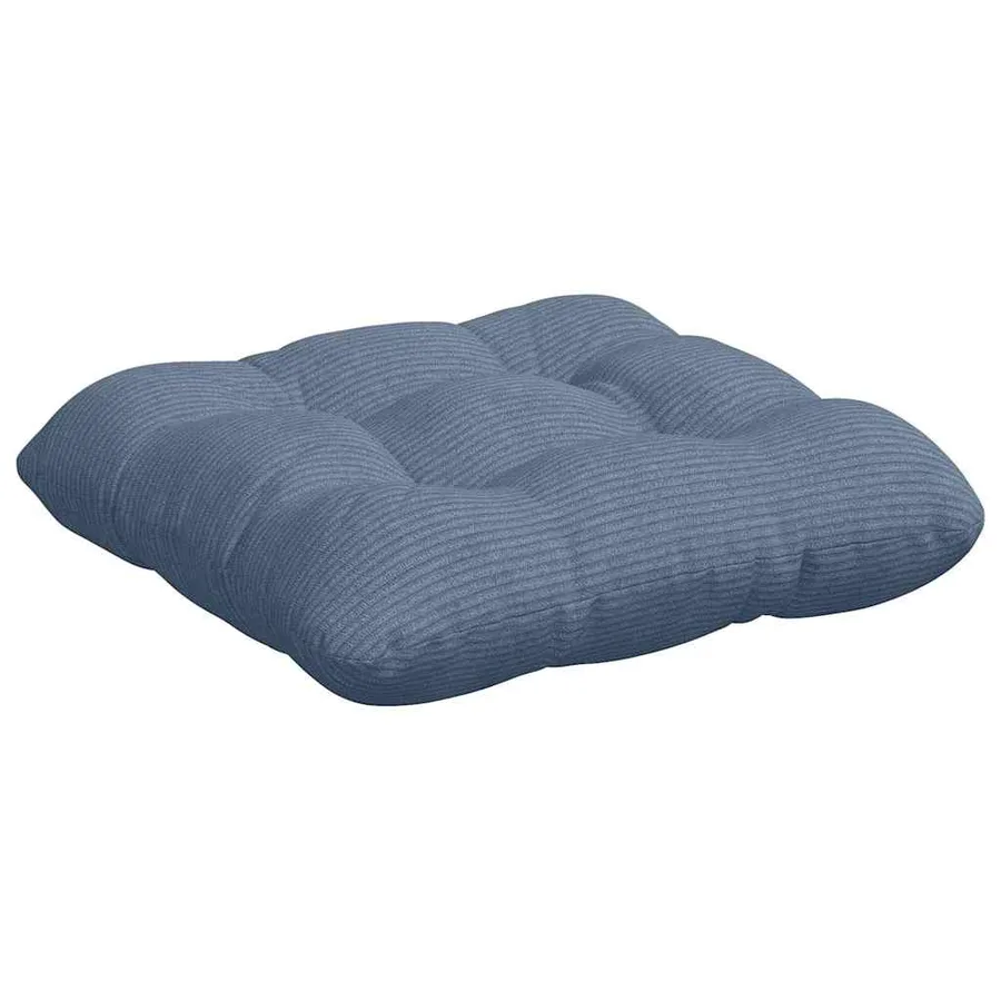 Coussins de siège 4 pcs Bleu 40 x 40 cm Tissu en velours côtelé - 5