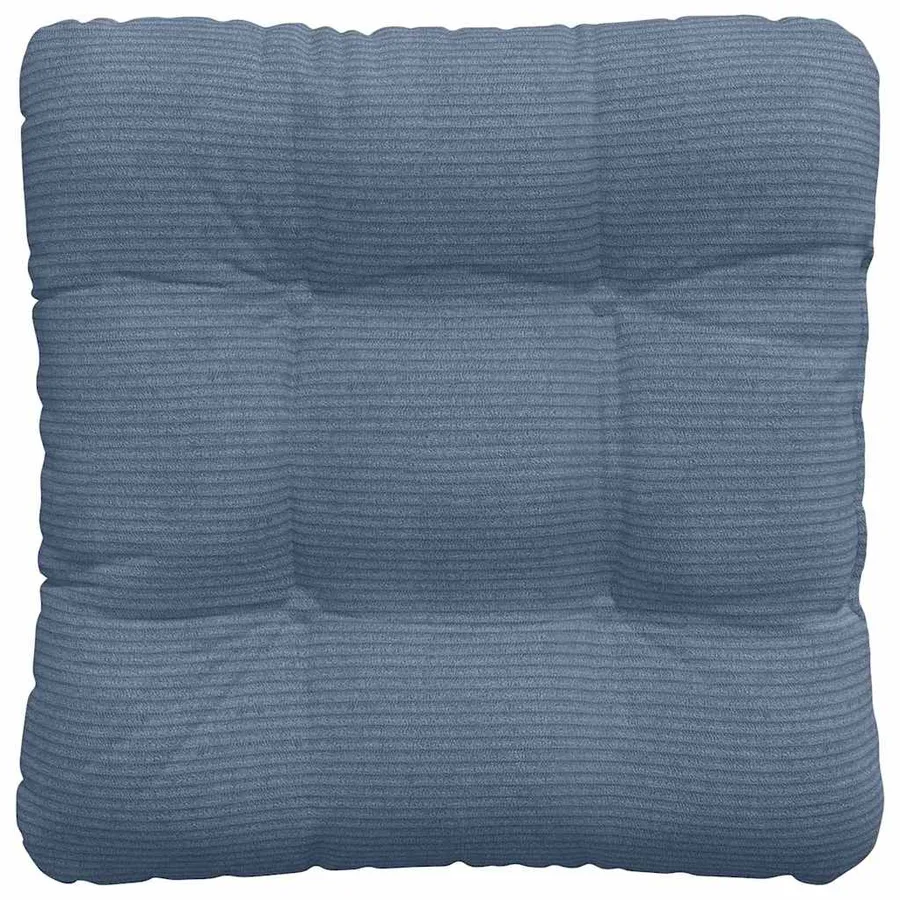 Coussins de siège 4 pcs Bleu 40 x 40 cm Tissu en velours côtelé - 7