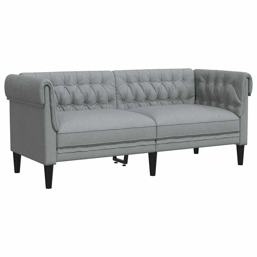 Canapé Gris clair 182,5 x 74,5 x 74,5 cm Polyester - 2