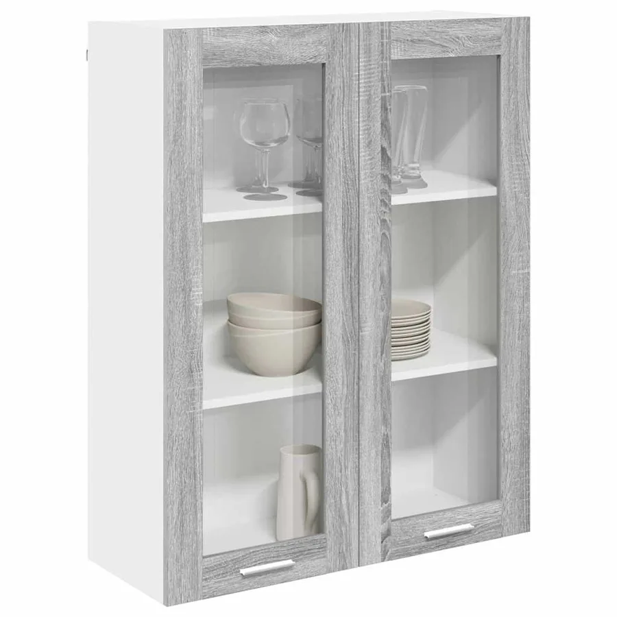 Armoire suspendue avec stockage Gris Sonoma 80 x 31 x 100 cm - 3