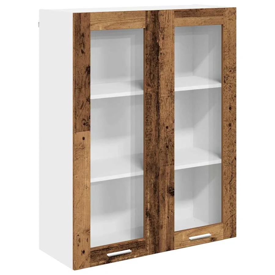 Armoire suspendue avec stockage Bois ancien 80 x 31 x 100 cm - 2
