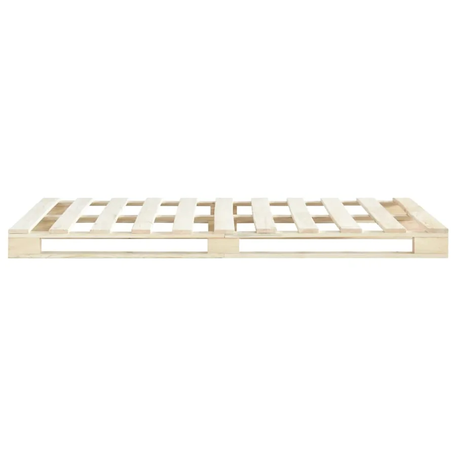 Cadre de lit de palette sans matelas 160x200 cm bois massif pin - 3