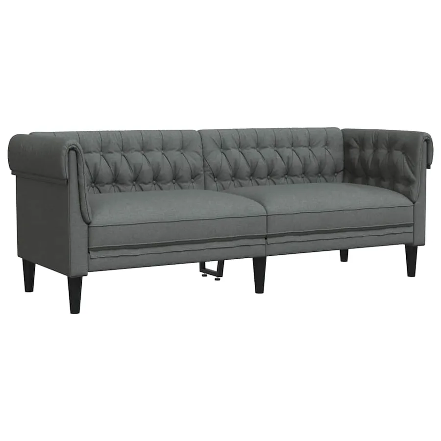 Canapé Gris foncé 201,5 x 74,5 x 74,5 cm Polyester - 2
