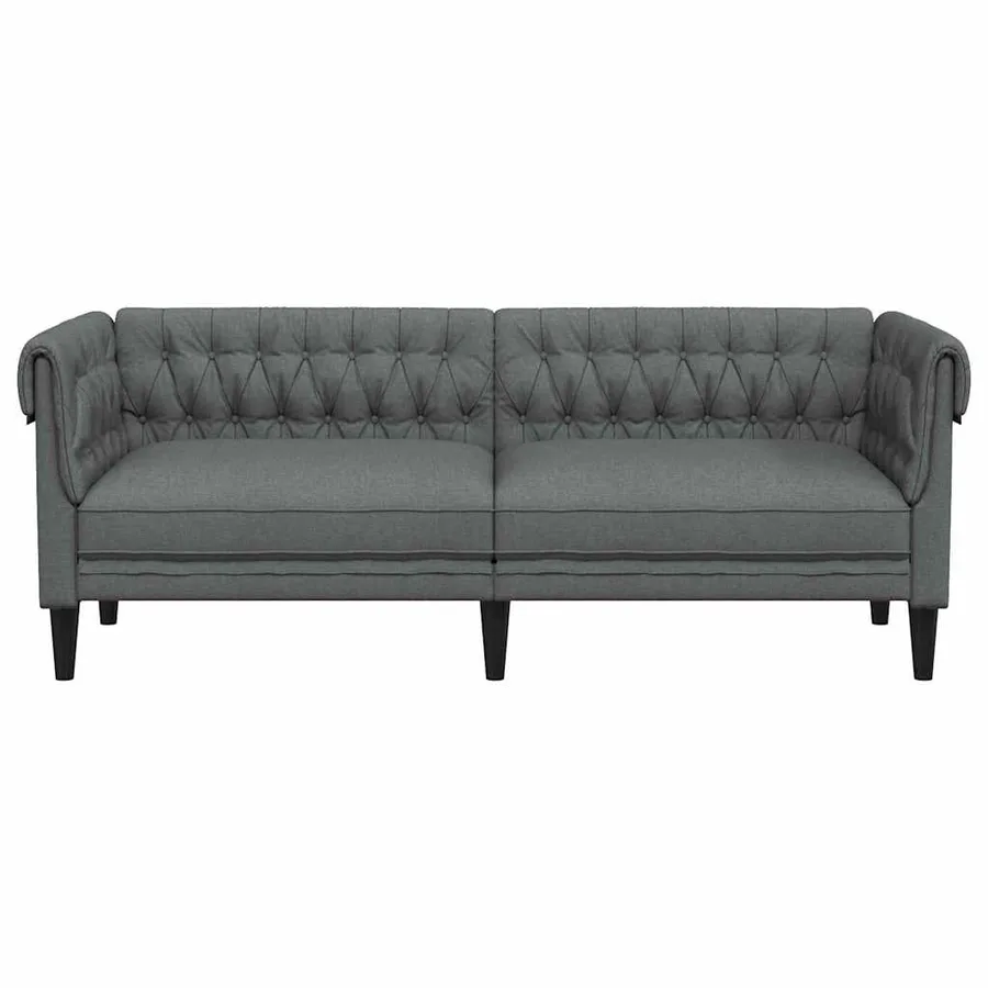 Canapé Gris foncé 201,5 x 74,5 x 74,5 cm Polyester - 4