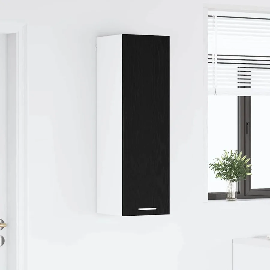 Armoire suspendue Chêne noir 30 x 31 x 100 cm Bois d'ingénierie - 4
