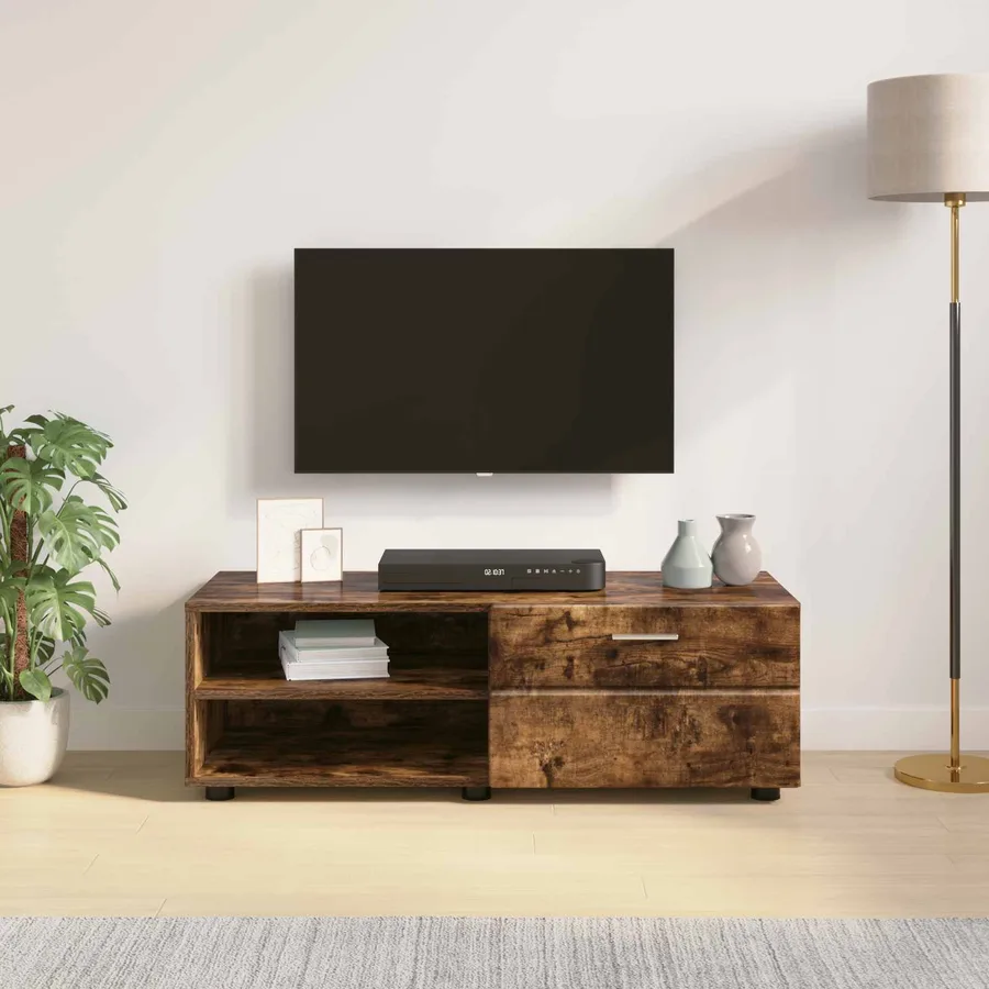 Cabinet en Bois Chêne fumé 100,5 x 39 x 30 cm Bois d'ingénierie - 4