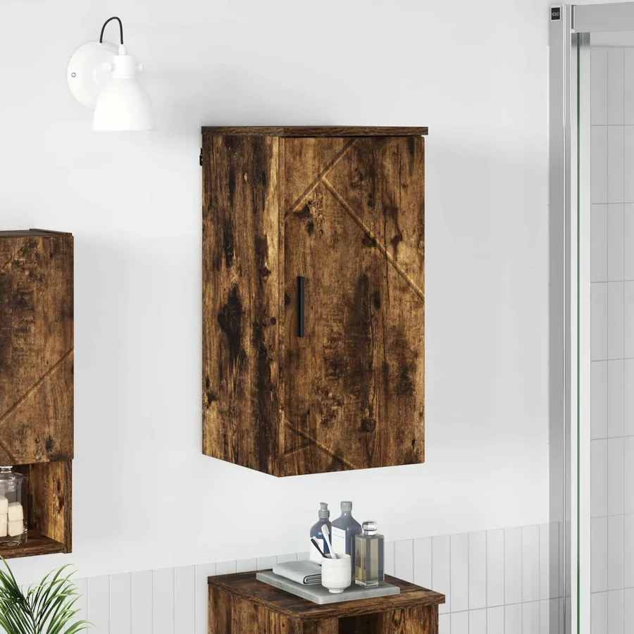 Cabinet de salle de bain Chêne fumé 30 x 31,5 x 61 cm