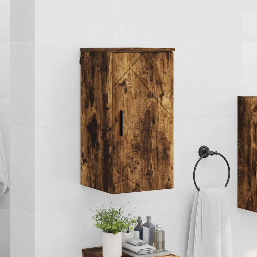 Cabinet de salle de bain Chêne fumé 30 x 31,5 x 61 cm - 4