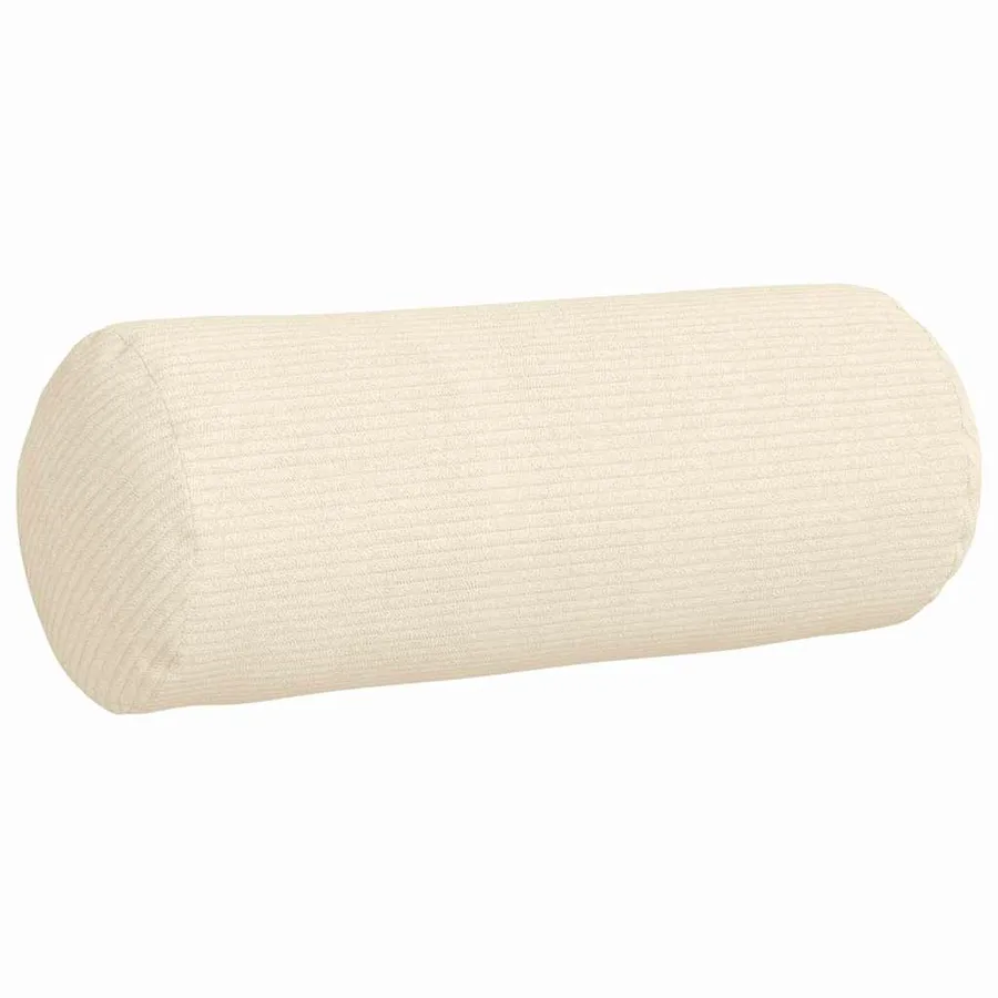 Coussins d'accent 2 pcs Crème Ø 15 x 40 cm - 5