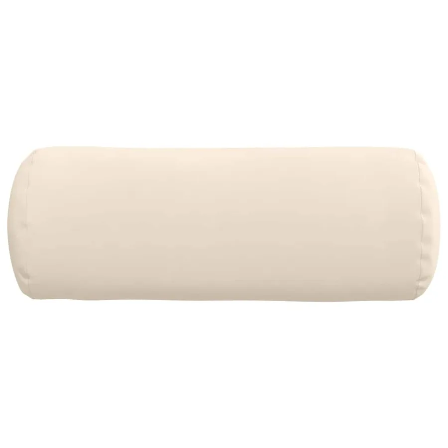 Coussins d'accent 2 pcs Beige Ø 25 x 70 cm Tissu en microfibre - 6