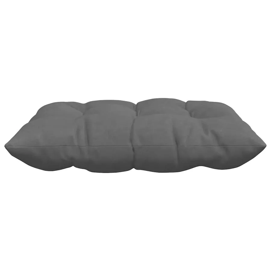 Coussins de siège 4 pcs Gris foncé 40 x 40 x 6 cm Microfibre - 6