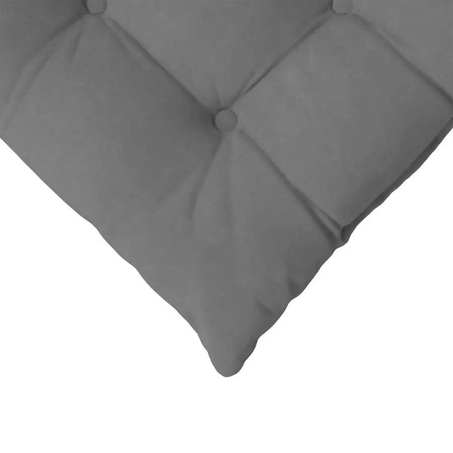 Coussins de siège 4 pcs Gris foncé 40 x 40 x 6 cm Microfibre - 9