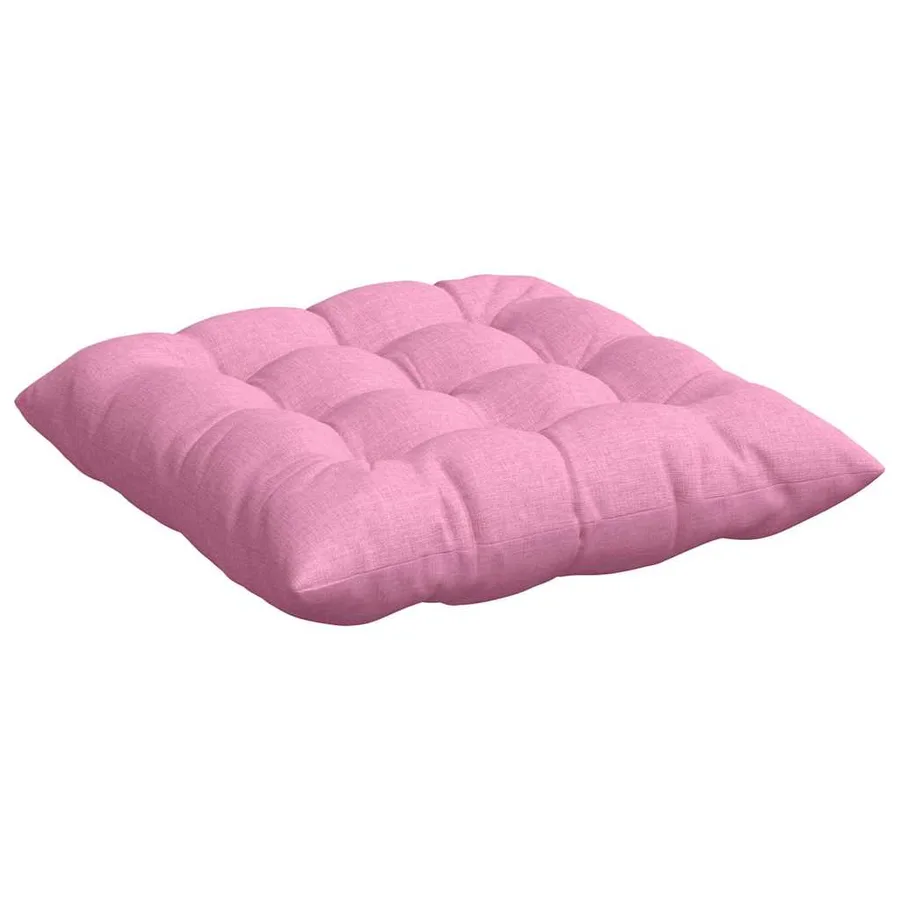 Coussins de siège 4 pcs Rose 40 x 40 x 6 cm tissu - 5