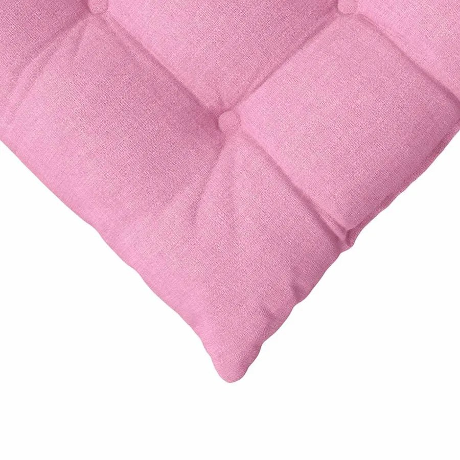Coussins de siège 4 pcs Rose 40 x 40 x 6 cm tissu - 9