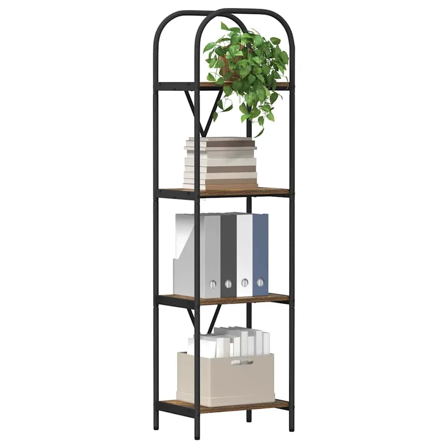 Étagère Chêne fumé 40 x 30 x 146 cm Bois d'ingénierie - 3