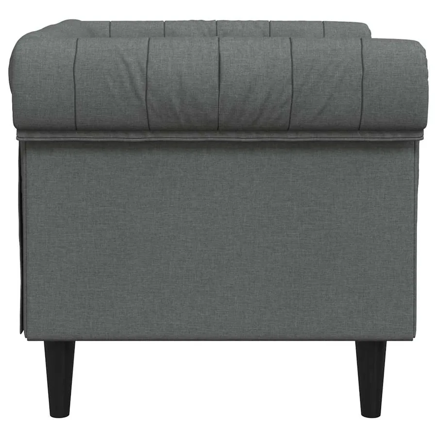 Canapé Gris foncé 78,5 x 74,5 x 74,5 cm Polyester - 5