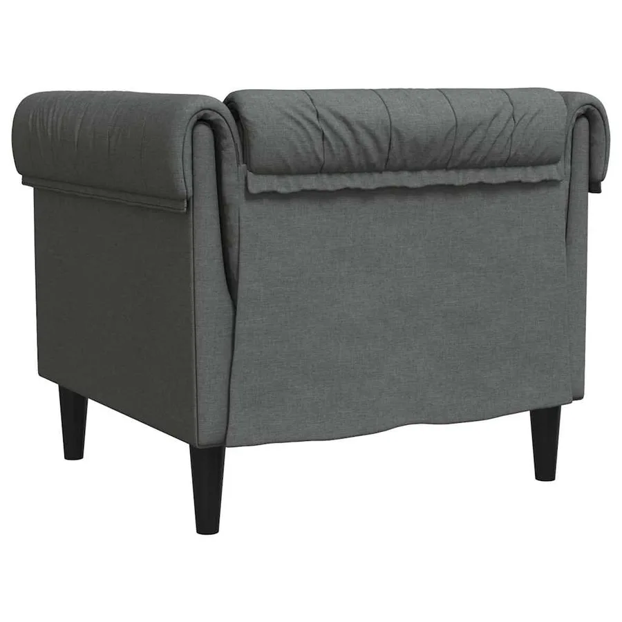 Canapé Gris foncé 78,5 x 74,5 x 74,5 cm Polyester - 6