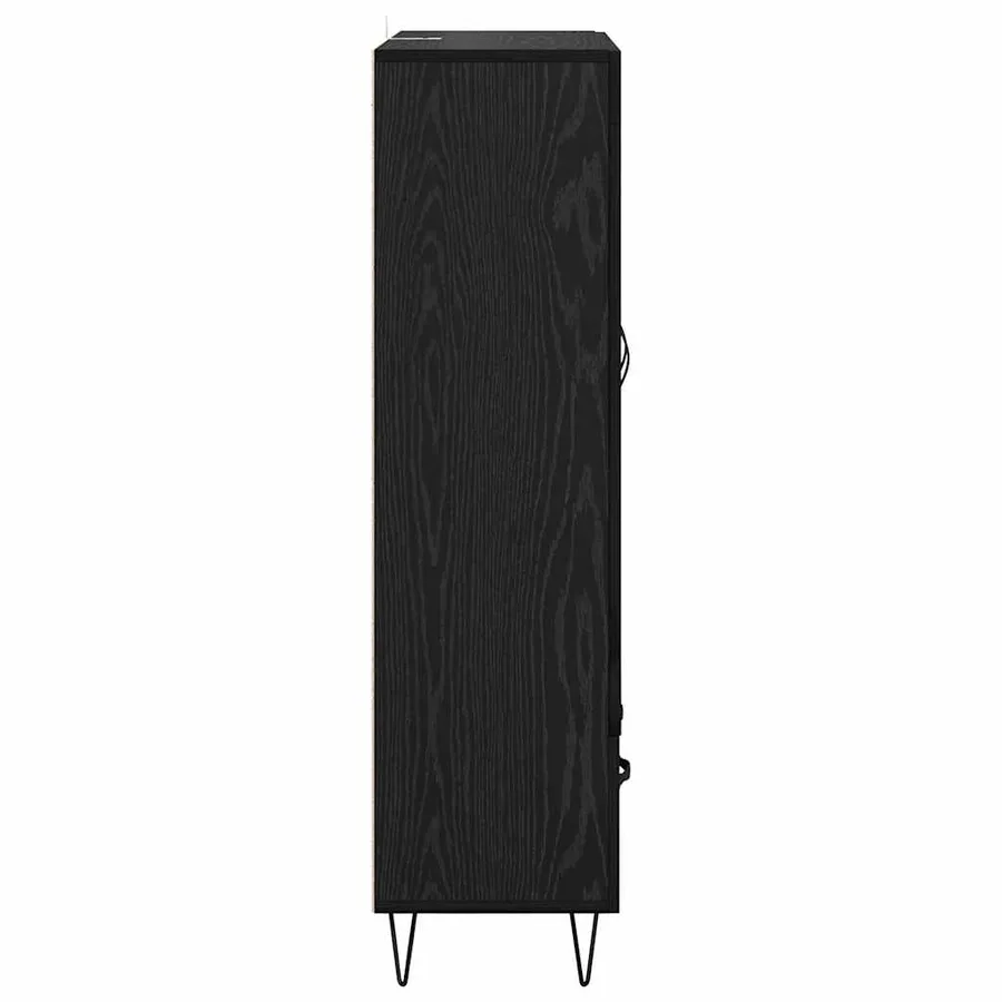 Haut Armoire Chêne noir 69,5 x 31 x 115 cm Bois d'ingénierie - 7