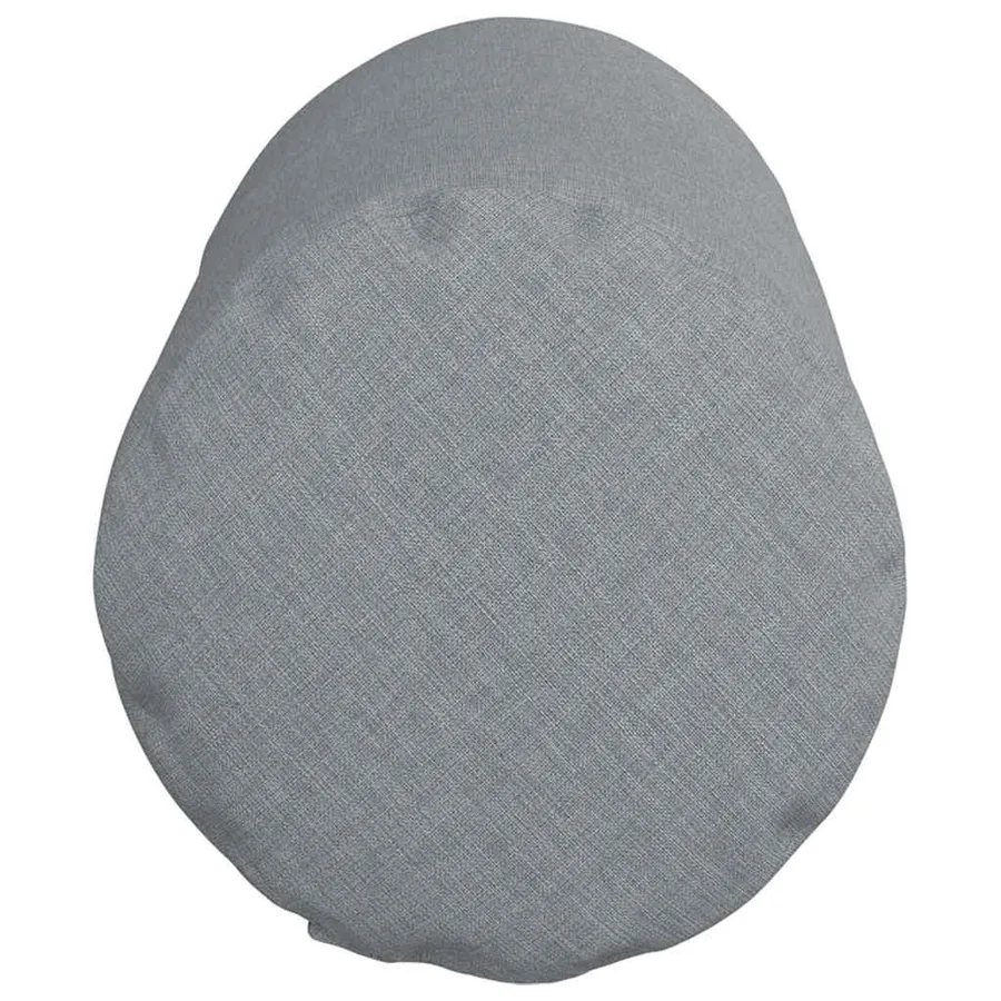 Coussins d'accent 2 pcs Gris clair Ø 15 x 40 cm tissu - 7