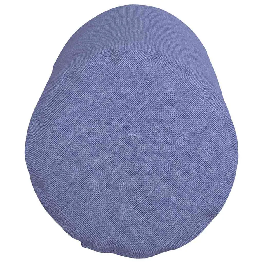 Coussins d'accent 2 pcs Bleu denim Ø 15 x 40 cm tissu - 7