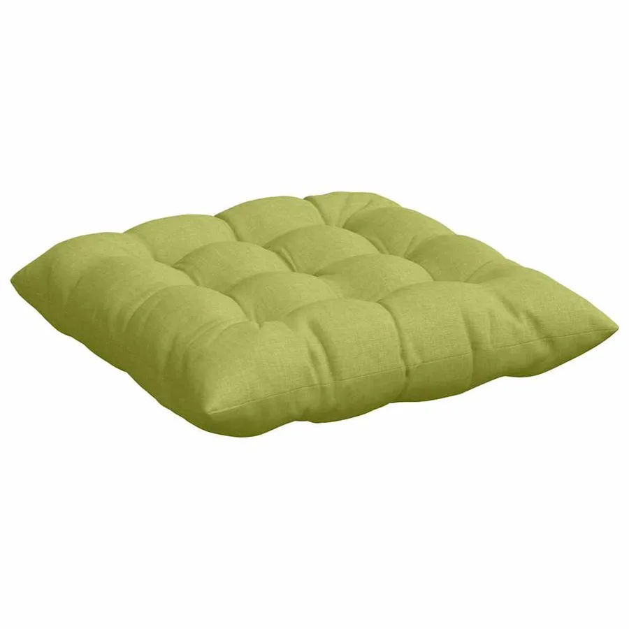 Coussins de siège 4 pcs Vert clair 40 x 40 x 6 cm tissu - 5