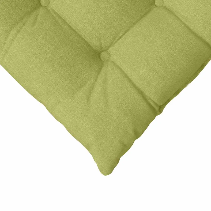 Coussins de siège 4 pcs Vert clair 40 x 40 x 6 cm tissu - 9