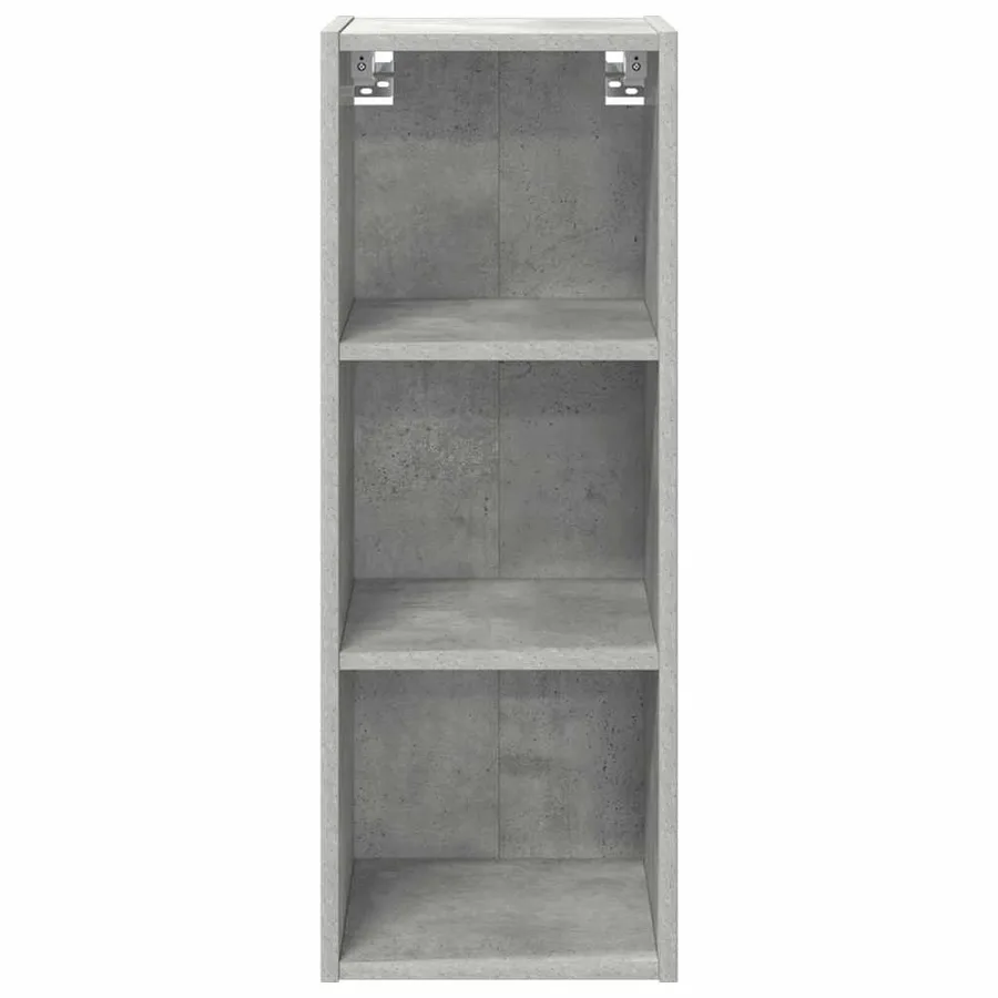 Armoire suspendue avec stockage Gris béton 30 x 29,5 x 80 cm - 5