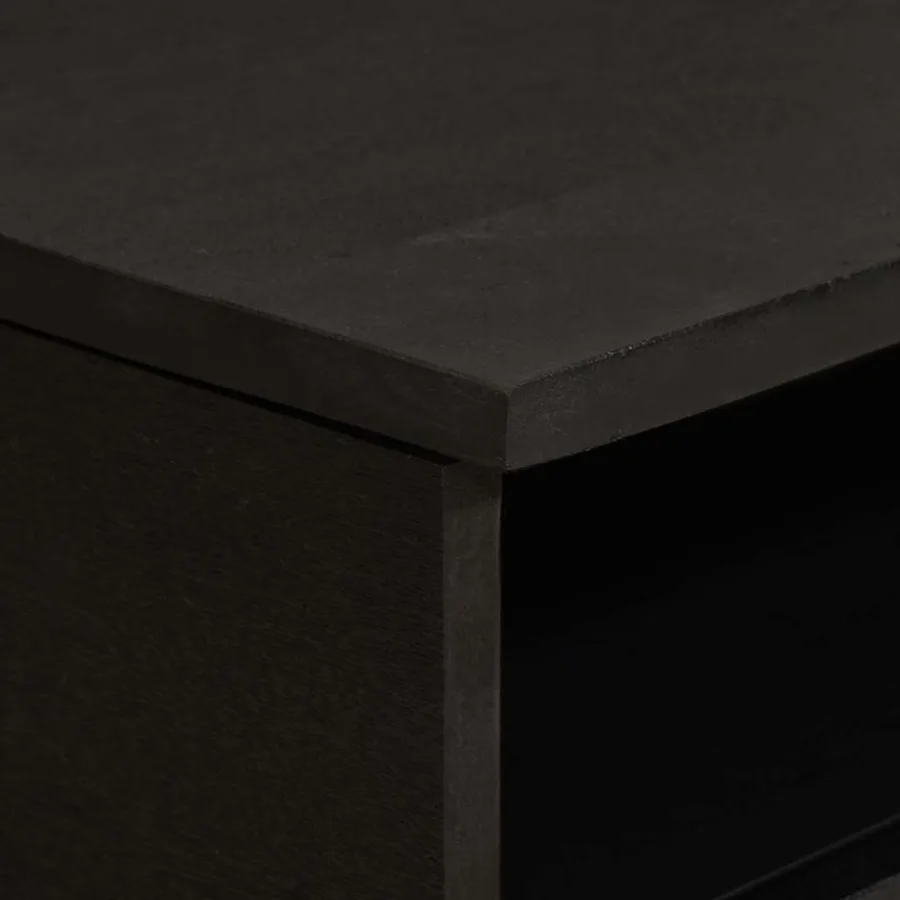 Table basse Noir 80 x 54 x 40 cm Bois de mangue massif - 6
