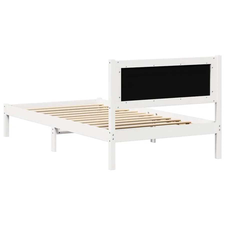 Cadre de lit Gris clair 100 x 200 cm Pin massif - 7