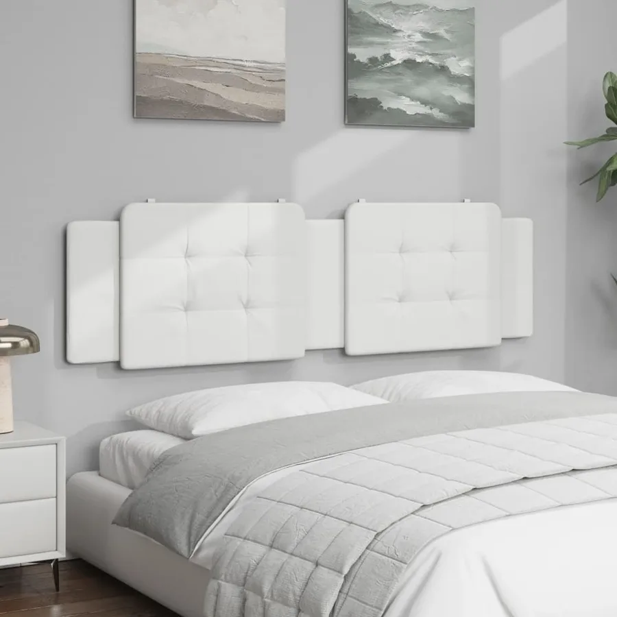 Coussin de tête de lit Zadar blanc 183 cm similicuir - 3