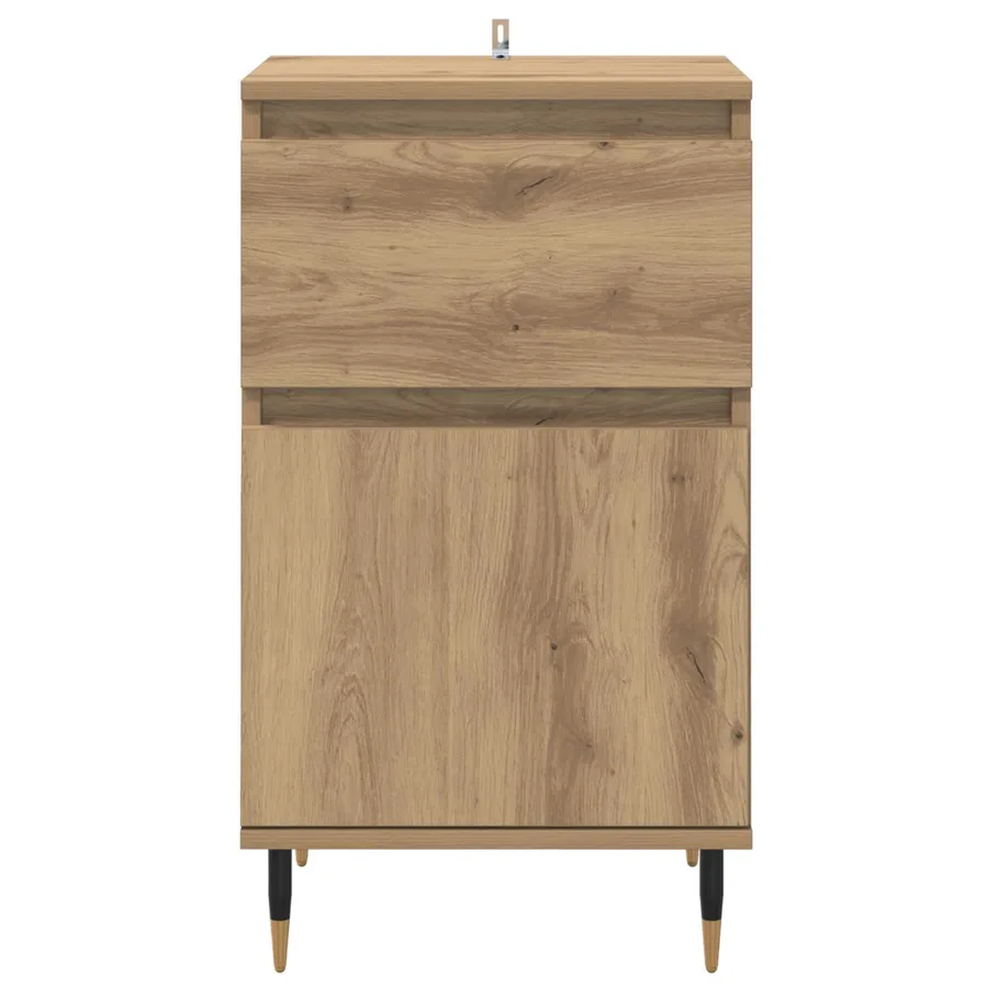 Buffet Chêne artisanal 40 x 35 x 70 cm Bois d'ingénierie et fer - 6