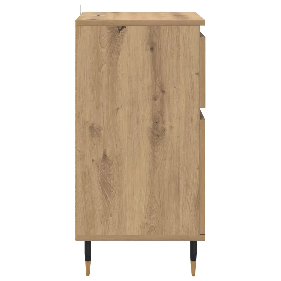 Buffet Chêne artisanal 40 x 35 x 70 cm Bois d'ingénierie et fer - 7