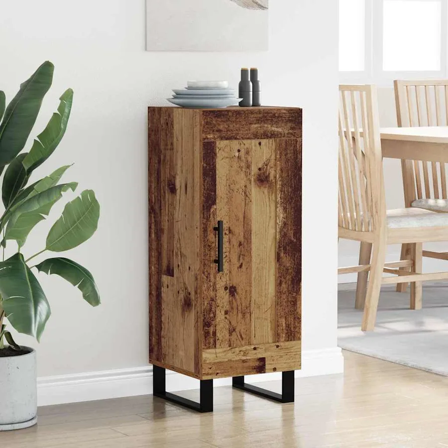 Buffet Bois Ancien 34,5 x 34 x 90 cm Bois d'ingénierie et fer - 4