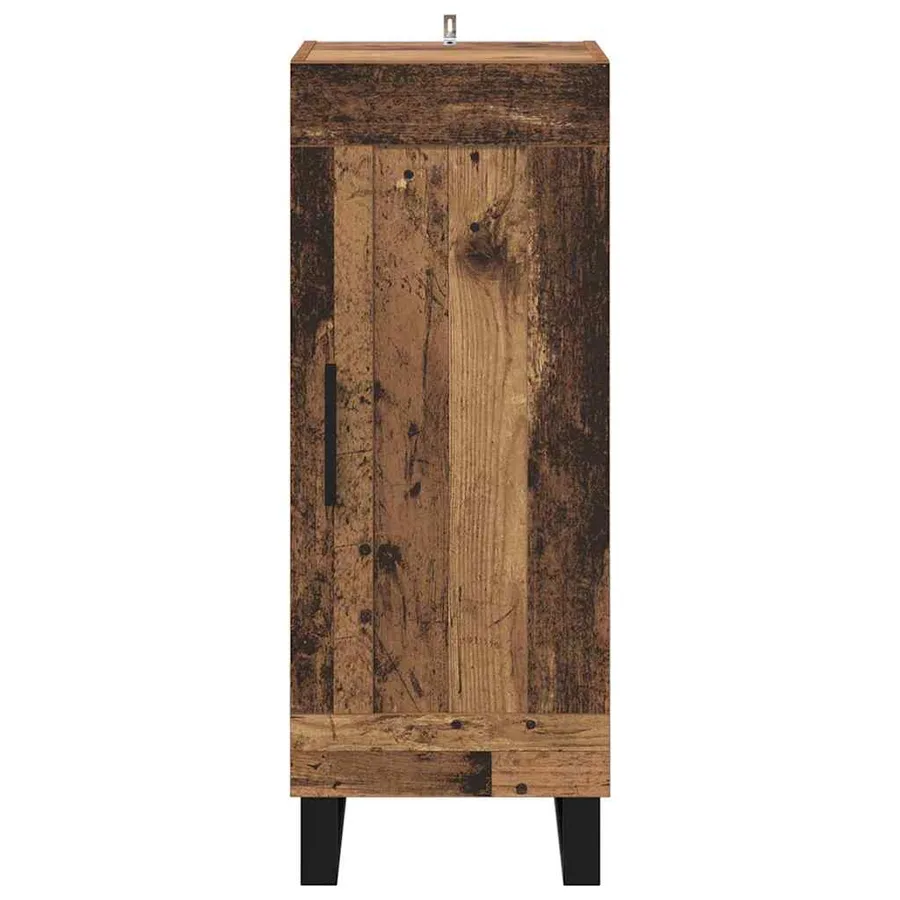 Buffet Bois Ancien 34,5 x 34 x 90 cm Bois d'ingénierie et fer - 6