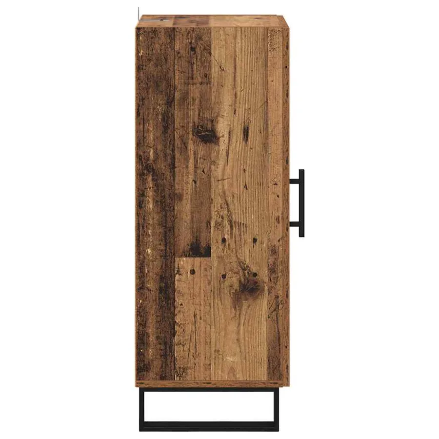 Buffet Bois Ancien 34,5 x 34 x 90 cm Bois d'ingénierie et fer - 7