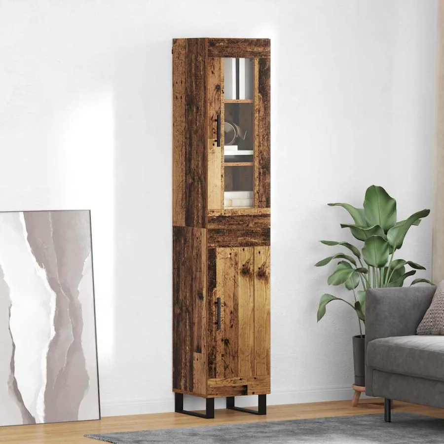 Haut Armoire Bois Ancien 34,5 x 34 x 180 cm Bois d'ingénierie