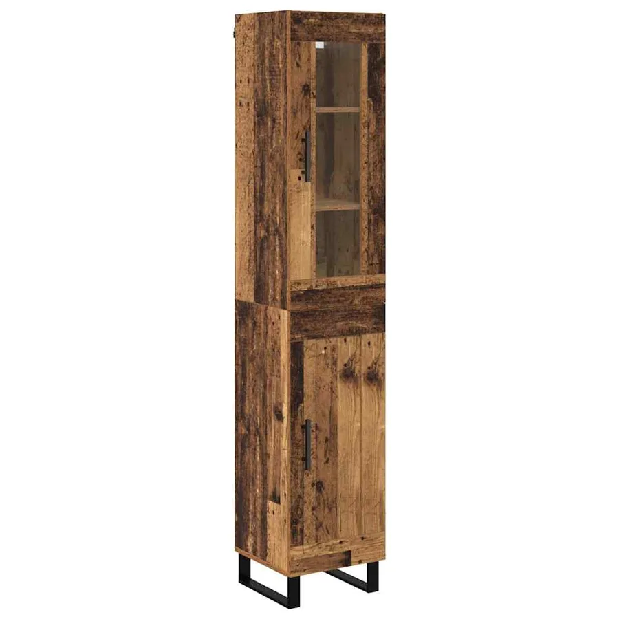 Haut Armoire Bois Ancien 34,5 x 34 x 180 cm Bois d'ingénierie - 2