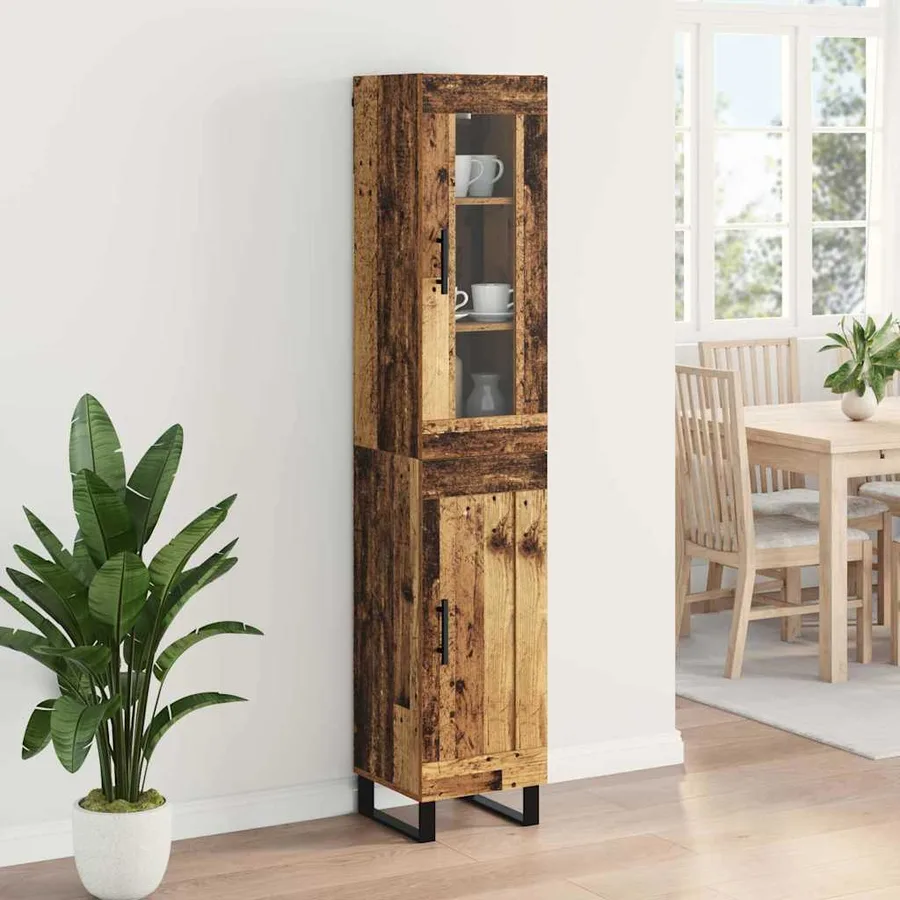 Haut Armoire Bois Ancien 34,5 x 34 x 180 cm Bois d'ingénierie - 4