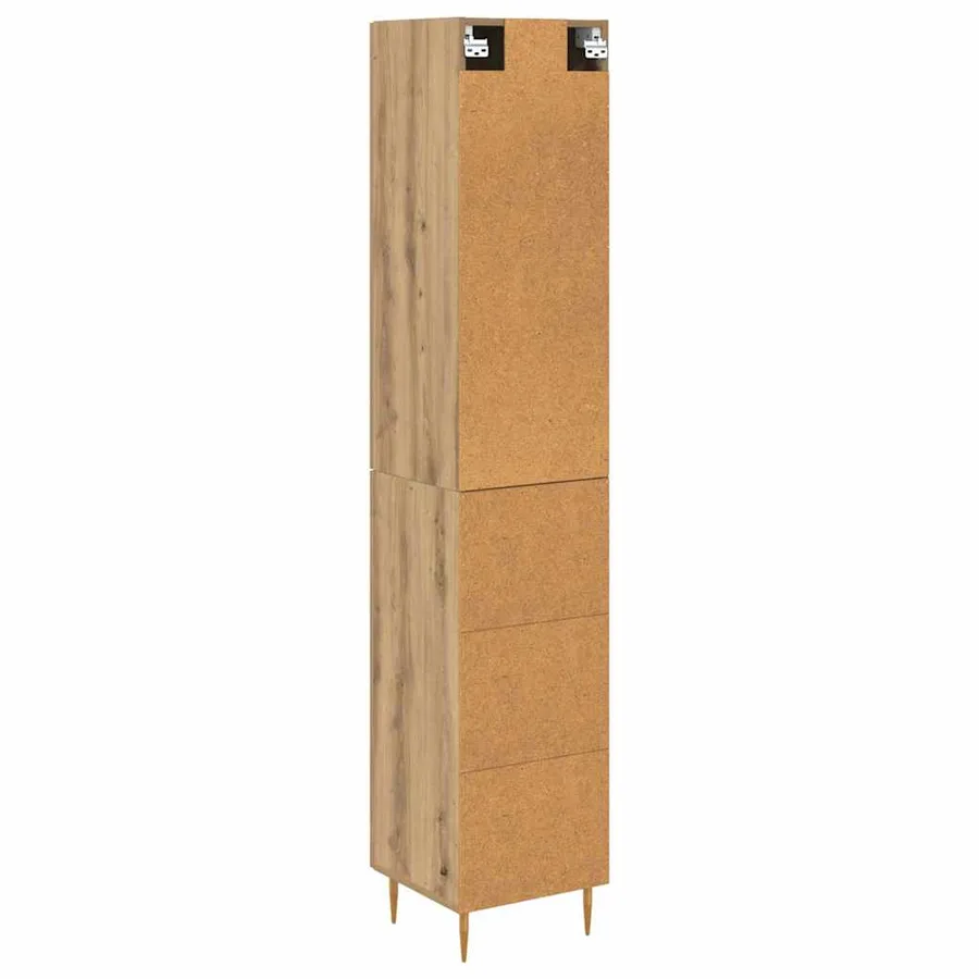 Haut Armoire 2 pcs Chêne artisanal 34,5 x 34 x 180 cm - 10