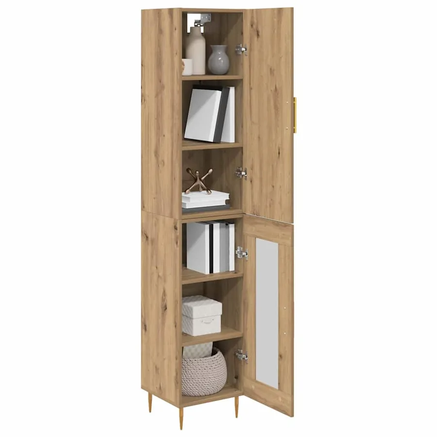 Haut Armoire 2 pcs Chêne artisanal 34,5 x 34 x 180 cm - 3