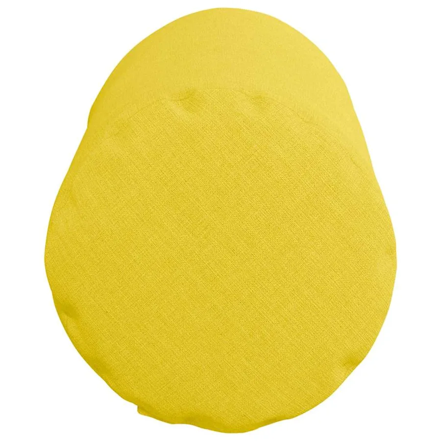 Coussins d'accent 2 pcs Jaune clair Ø 15 x 40 cm tissu - 7