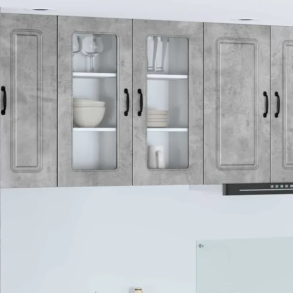 Panneau de lave-vaisselle Kalmar 2 pcs Gris béton