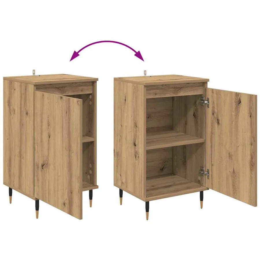 Buffet 2 pcs Chêne artisanal 40 x 35 x 70 cm - 11
