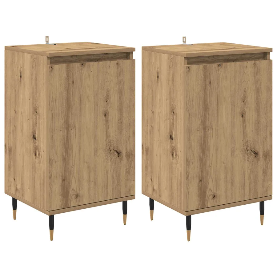 Buffet 2 pcs Chêne artisanal 40 x 35 x 70 cm - 2