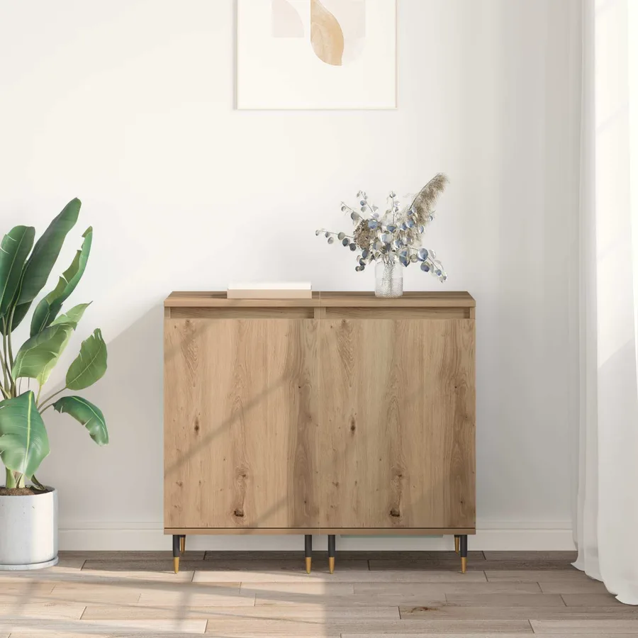 Buffet 2 pcs Chêne artisanal 40 x 35 x 70 cm - 4