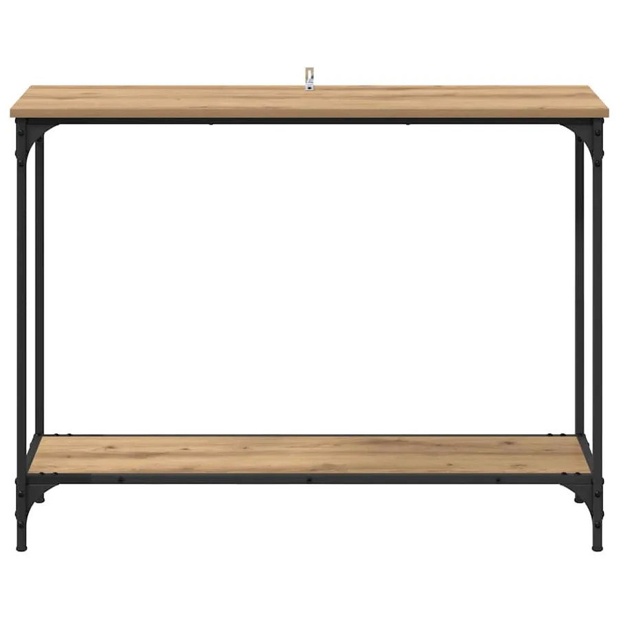 Table console chêne artisanal 101 x 30.5 x 75 cm - 5