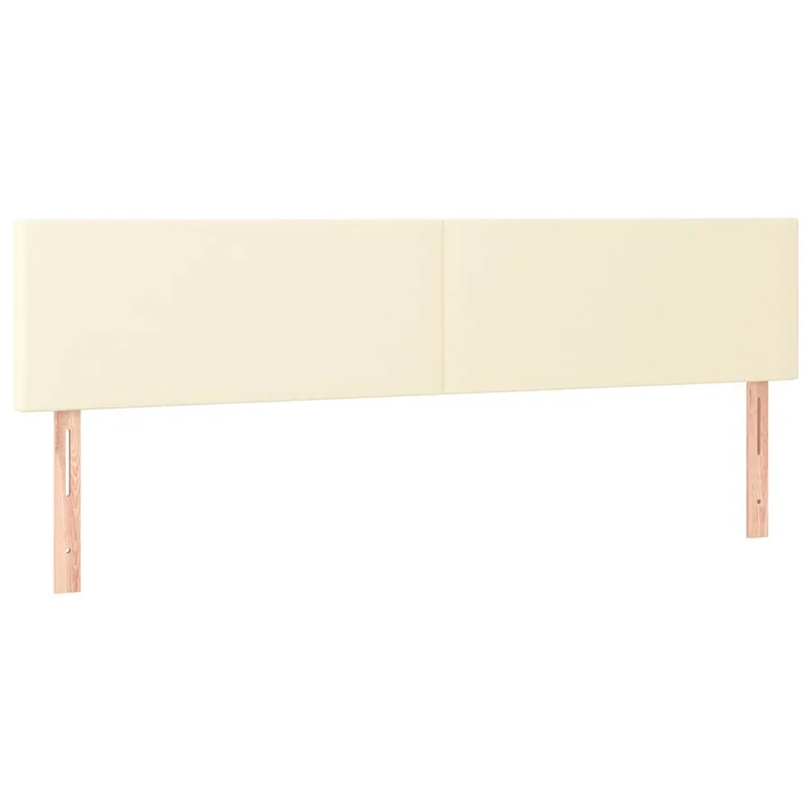 Cadre de lit sans matelas crème 120x190 cm similicuir - 8