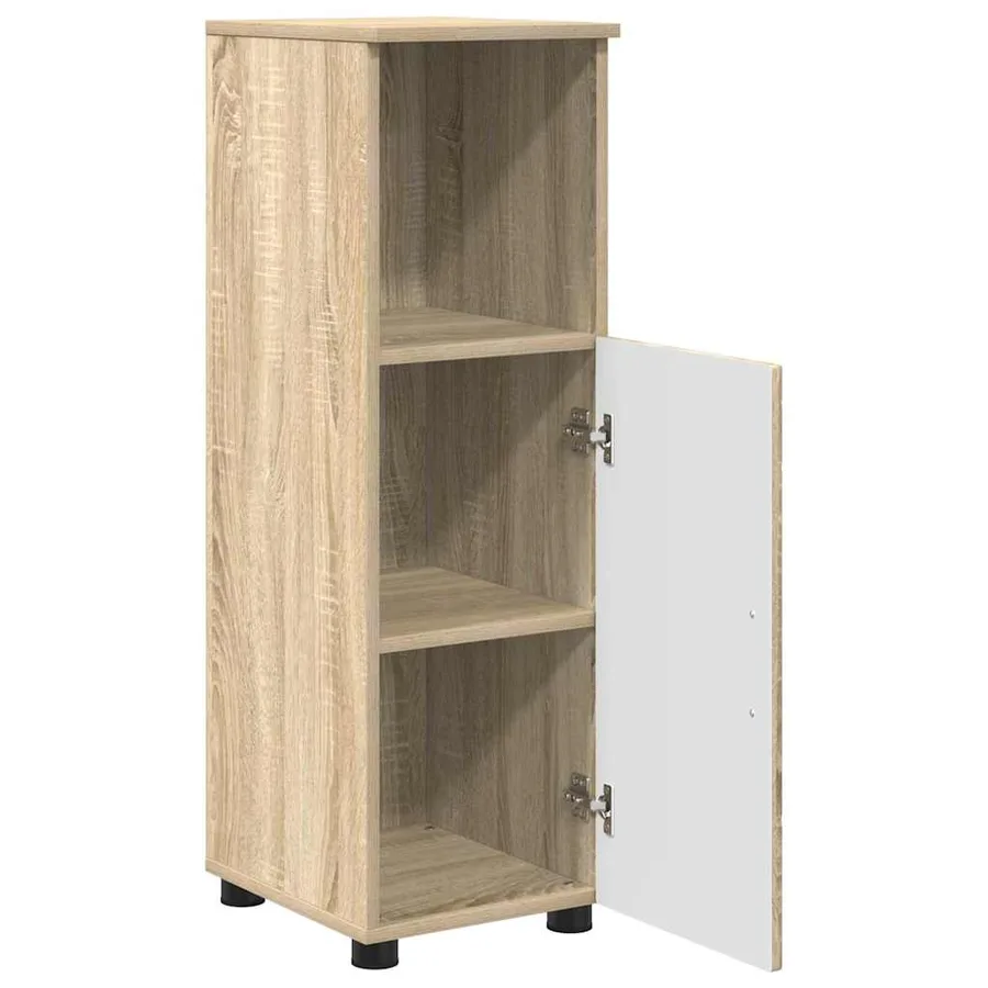 Cabinet de salle de bain Chêne Sonoma 30 x 35 x 95 cm - 5